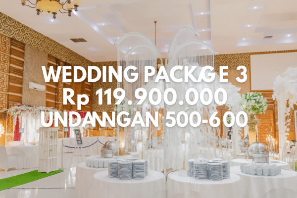 Wedding package 3 untuk undangan 500-600
